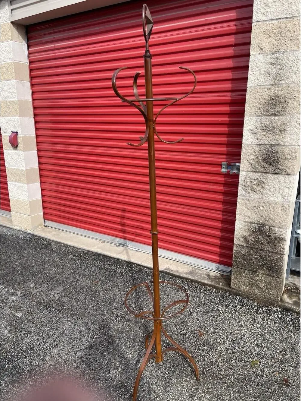 Vintage Iron Coat Rack Hat Stand Lone Star Western Texas Style Floor